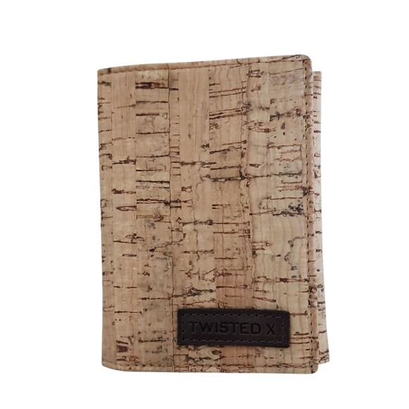 Twisted X by Western Fashion Accessories Other - Twisted X TX-CORK-T Trifold Wallet Natural Cork Western Slim Lightweight